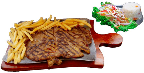 Churrasco a la parrilla de Brasas Togüi