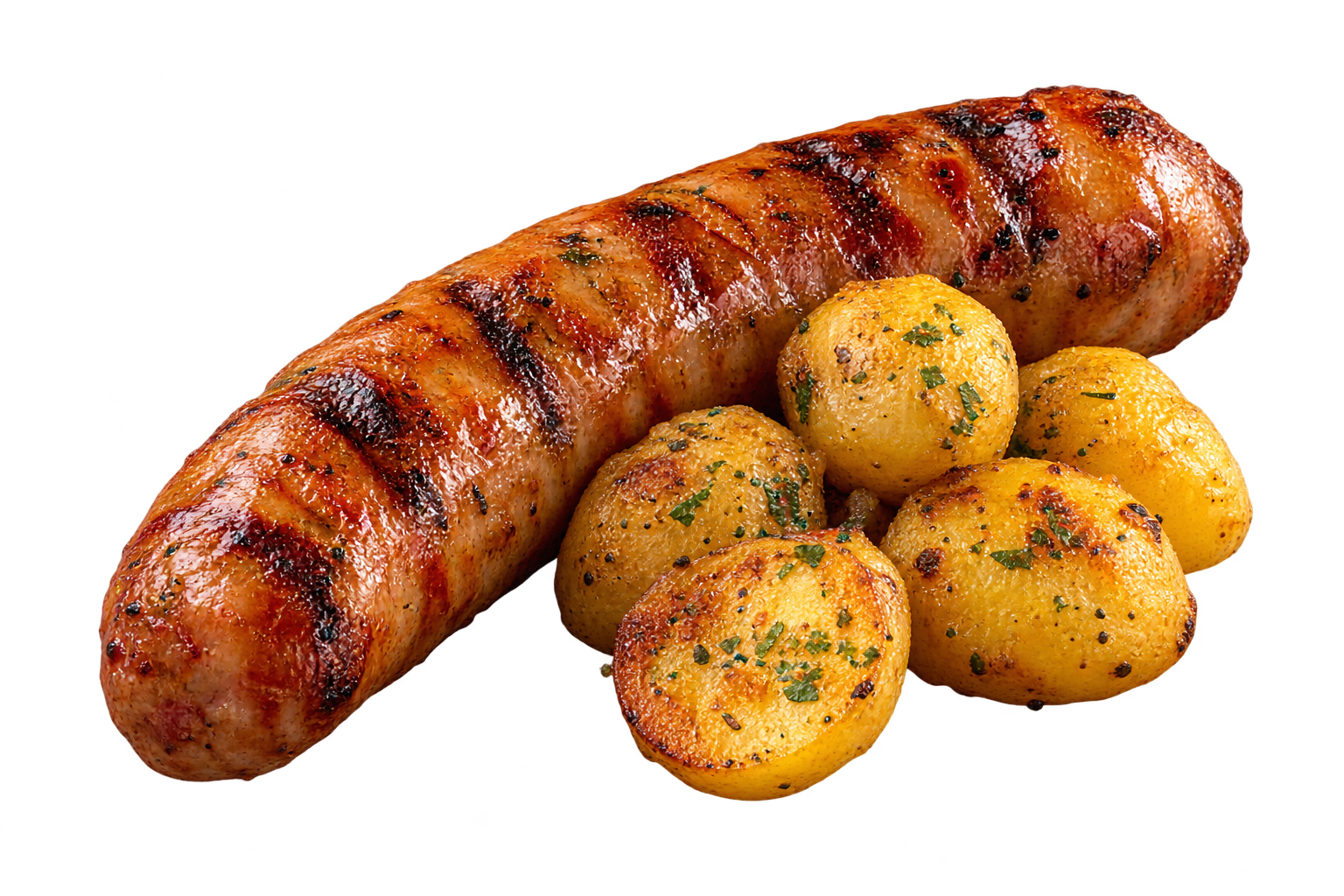 Longaniza con papa criolla